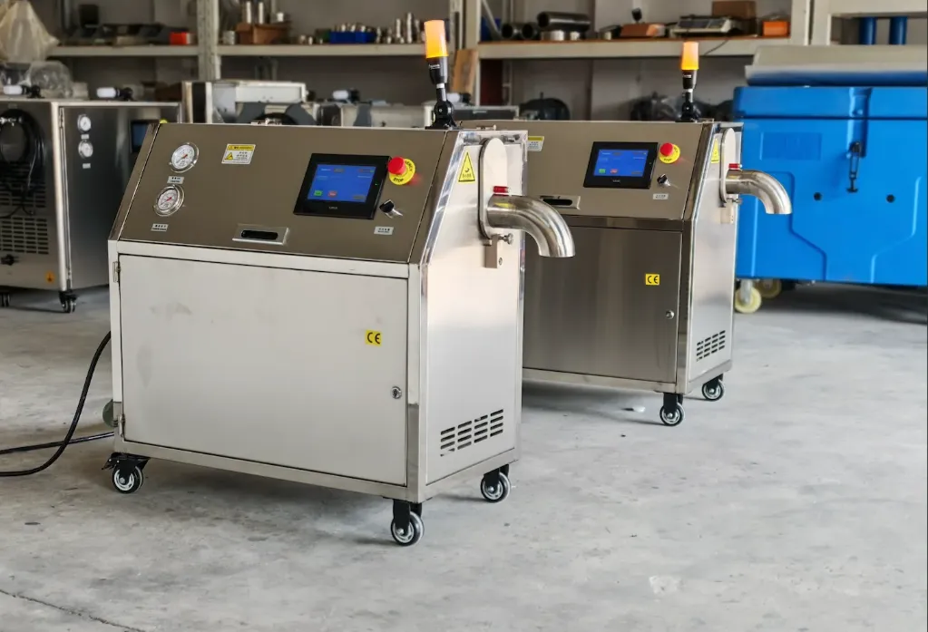 Máquina productora de hielo seco