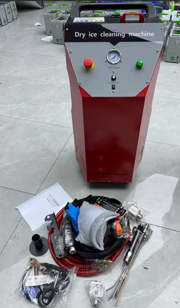 Máquina limpiadora con hielo seco (blasting)