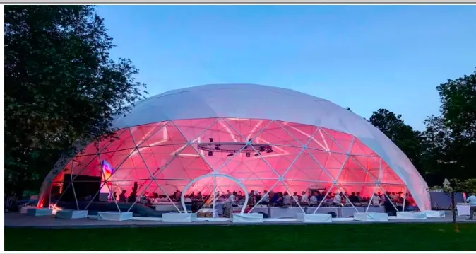 Carpa domo para evento (35m diámetro)